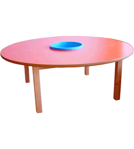 MESA CIRCULAR - COM BACIA CENTRAL - COLORIDA